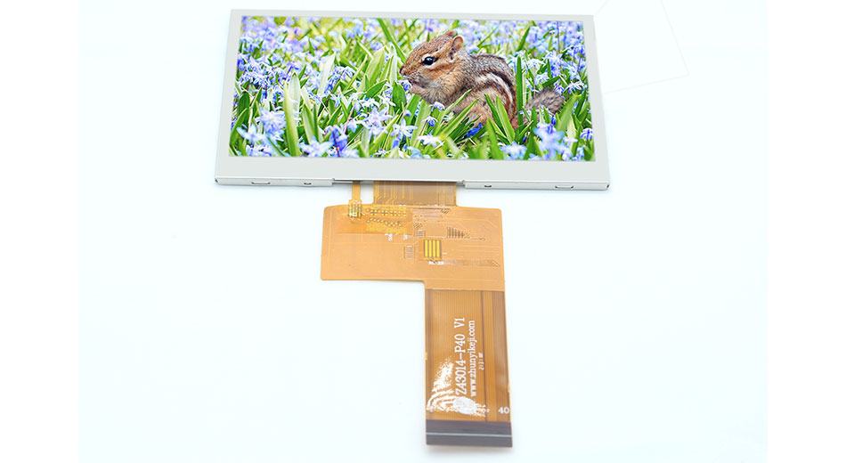 Z43014 4.3 pouces TFT LCD 480 horizontal * 272 40PIN RGB Interface ST7283 Pilote