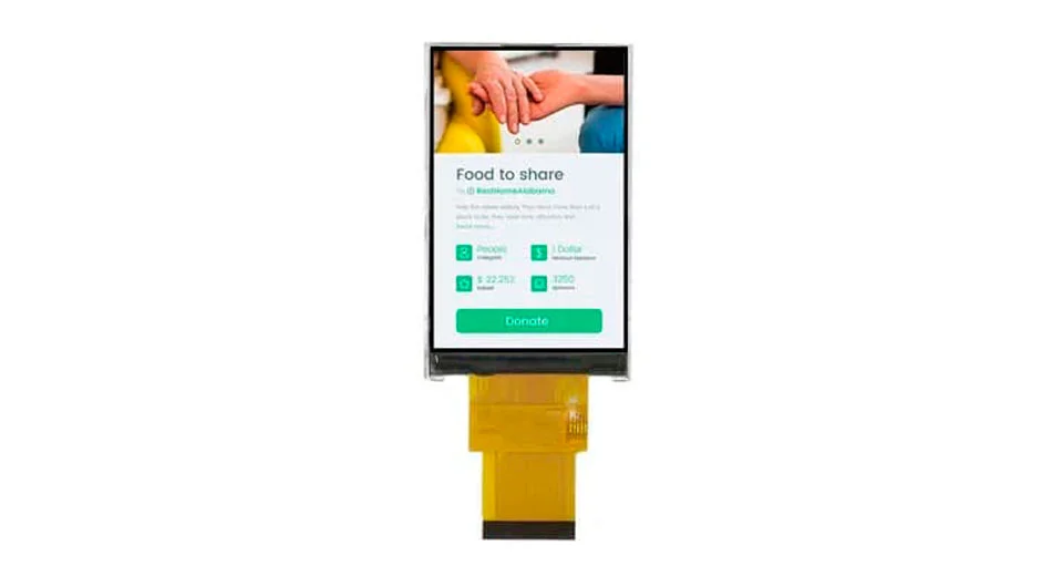 Z30074 3 pouces TPS LCD Module 40PIN RGB SPI 480*854 520 Nits ST7701S Pilote IC