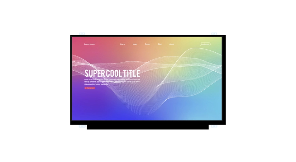 Z156003 FHD 15.6 pouces 1920x1080 LCD EDP Interface avec cadre en métal